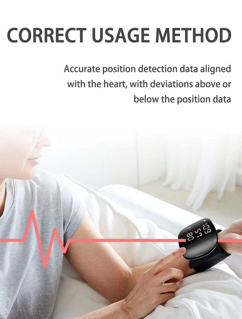 Korean Digital Recharge Wrist Blood Pressure Monitor