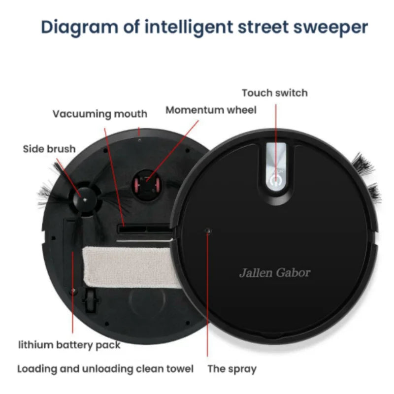 5 in 1 Wireless Smart Robot Vacuum Cleaner Multifunctional Super Quiet