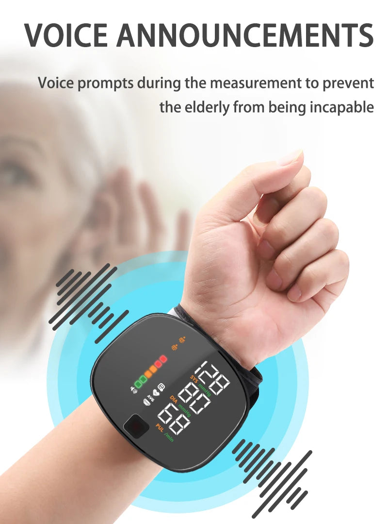 Korean Digital Recharge Wrist Blood Pressure Monitor