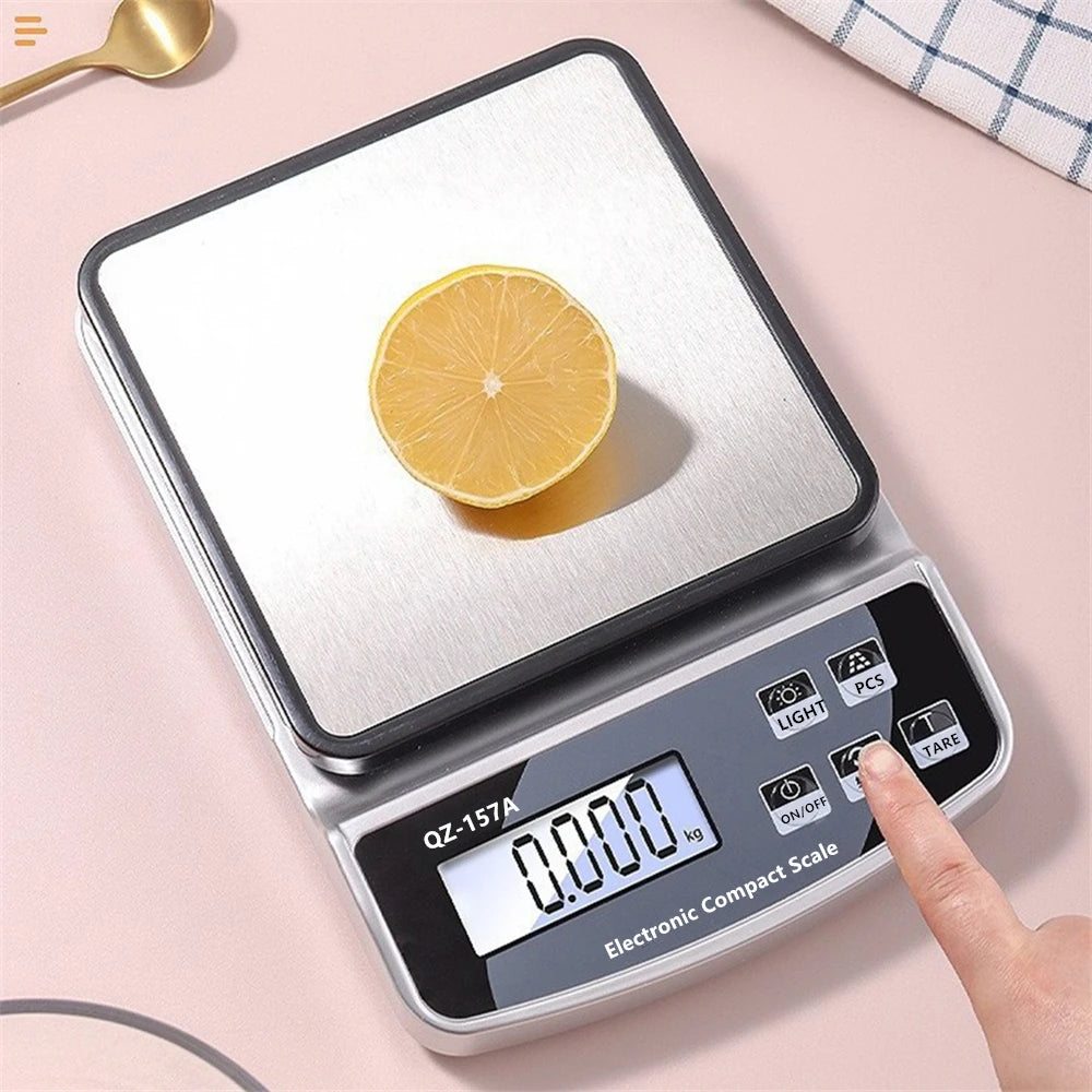 Waterproof Smart Kitchen Scale Digital Balance with Calibration Precision