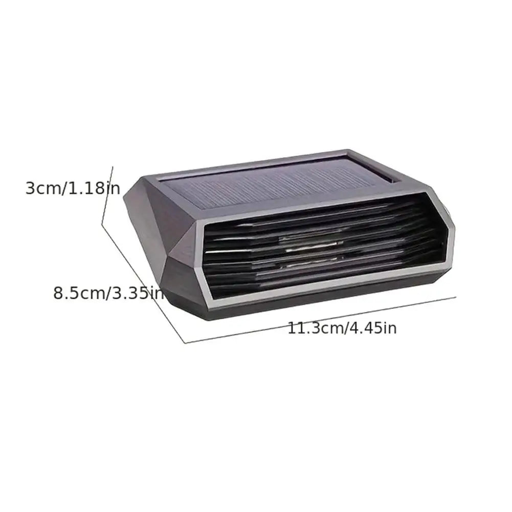 Solar Powered Car Air Purifier With Deodorizing Sterilizing Changing