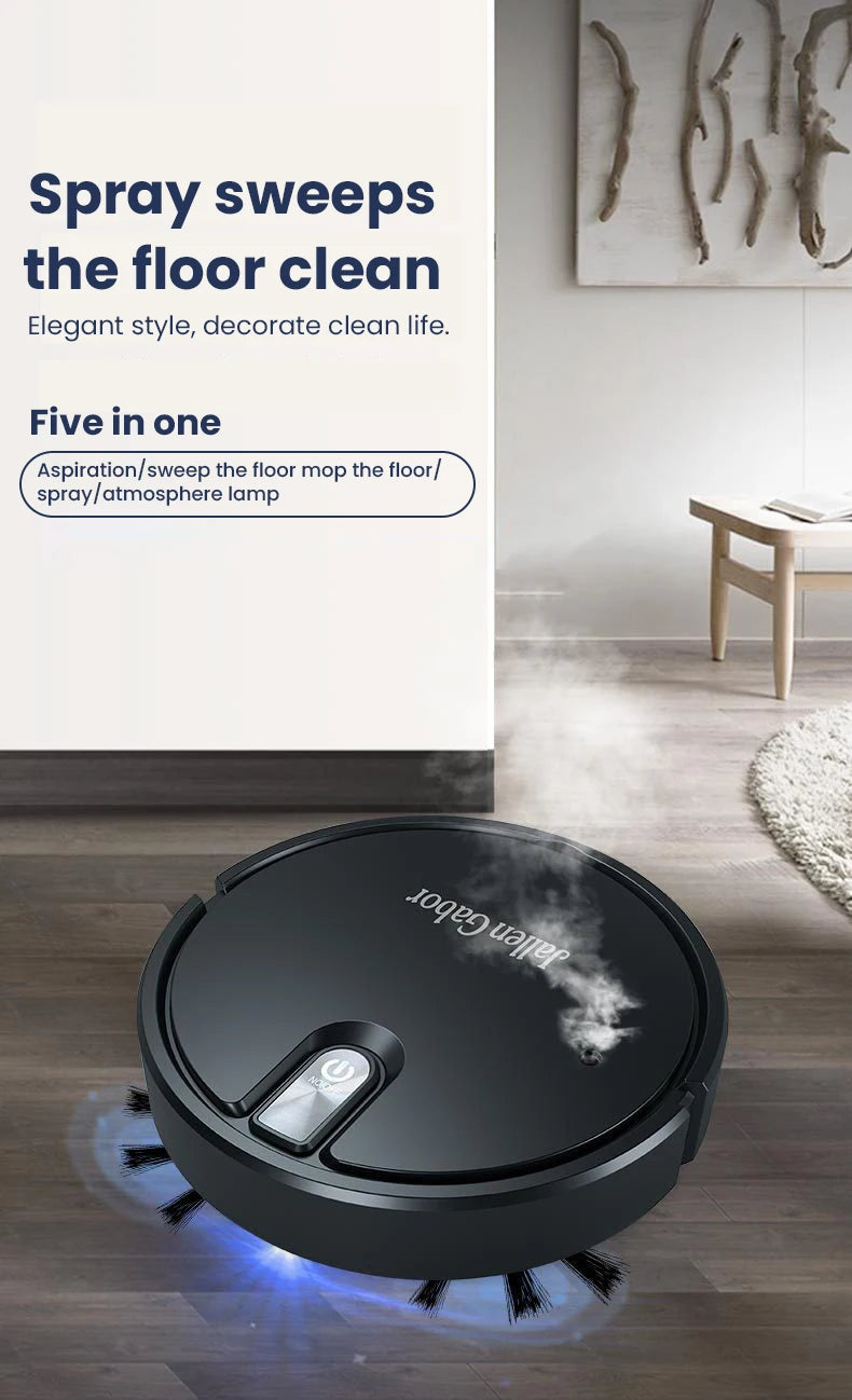 5 in 1 Wireless Smart Robot Vacuum Cleaner Multifunctional Super Quiet