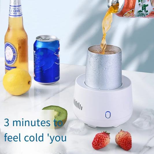 Mini Instant Electric Refrigeration Cooler USB Portable Fast Cooling