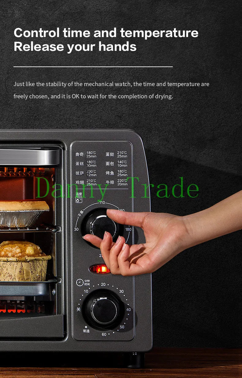 1050W 13L CAPACITY Multi-Function Smart Baking machine mini toaster