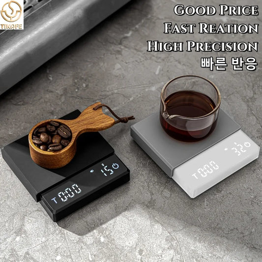 Tiny Espresso Coffee Scale Mini Smart Timer Coffee Balance USB