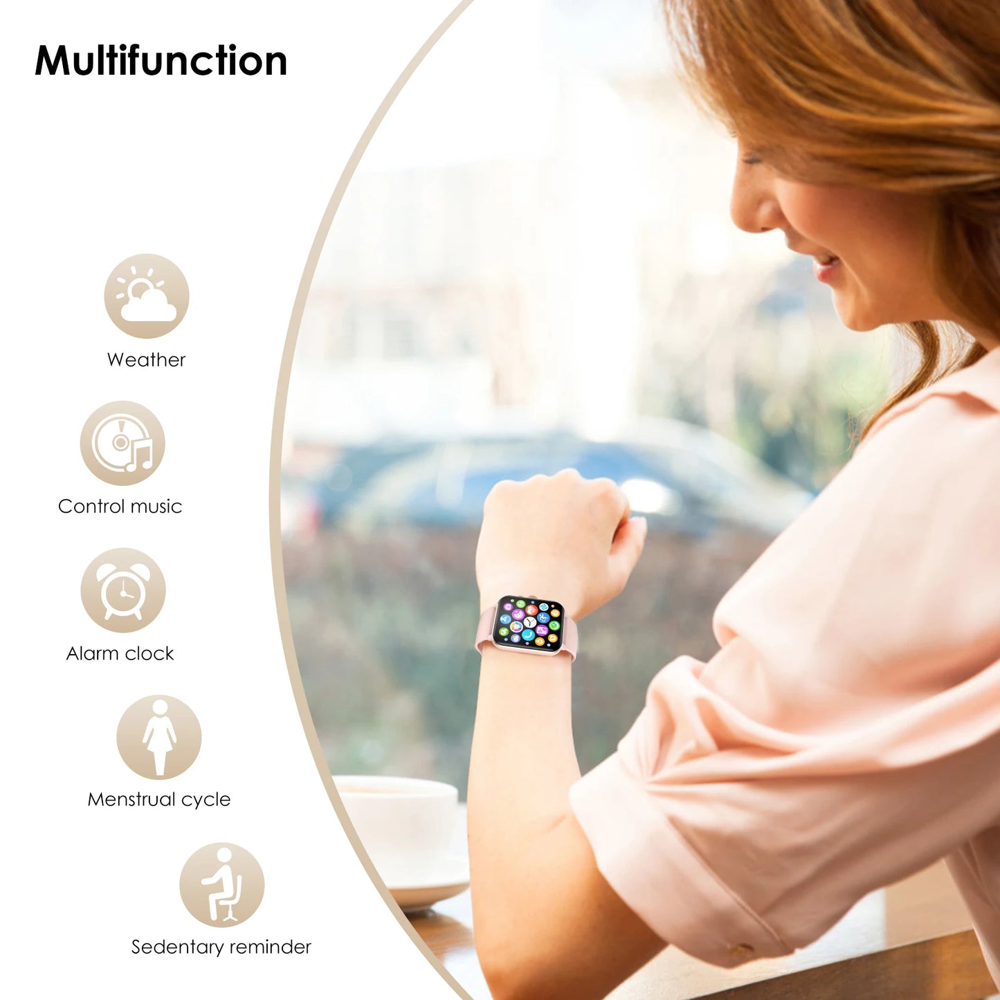 Blackview Smart Watch for Women 1.85” Full Touch HD Bluetooth