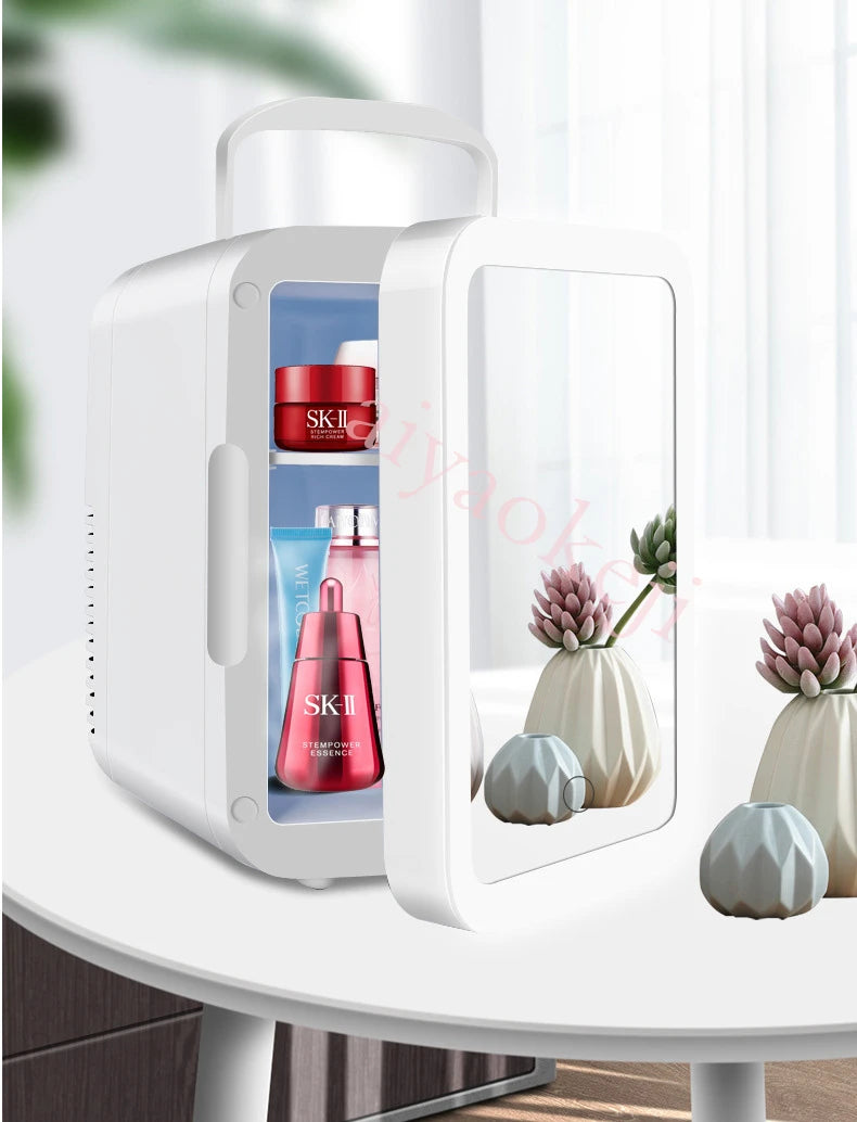 4L Mini Cosmetic Fridge Portable Beauty Refrigerator Makeup