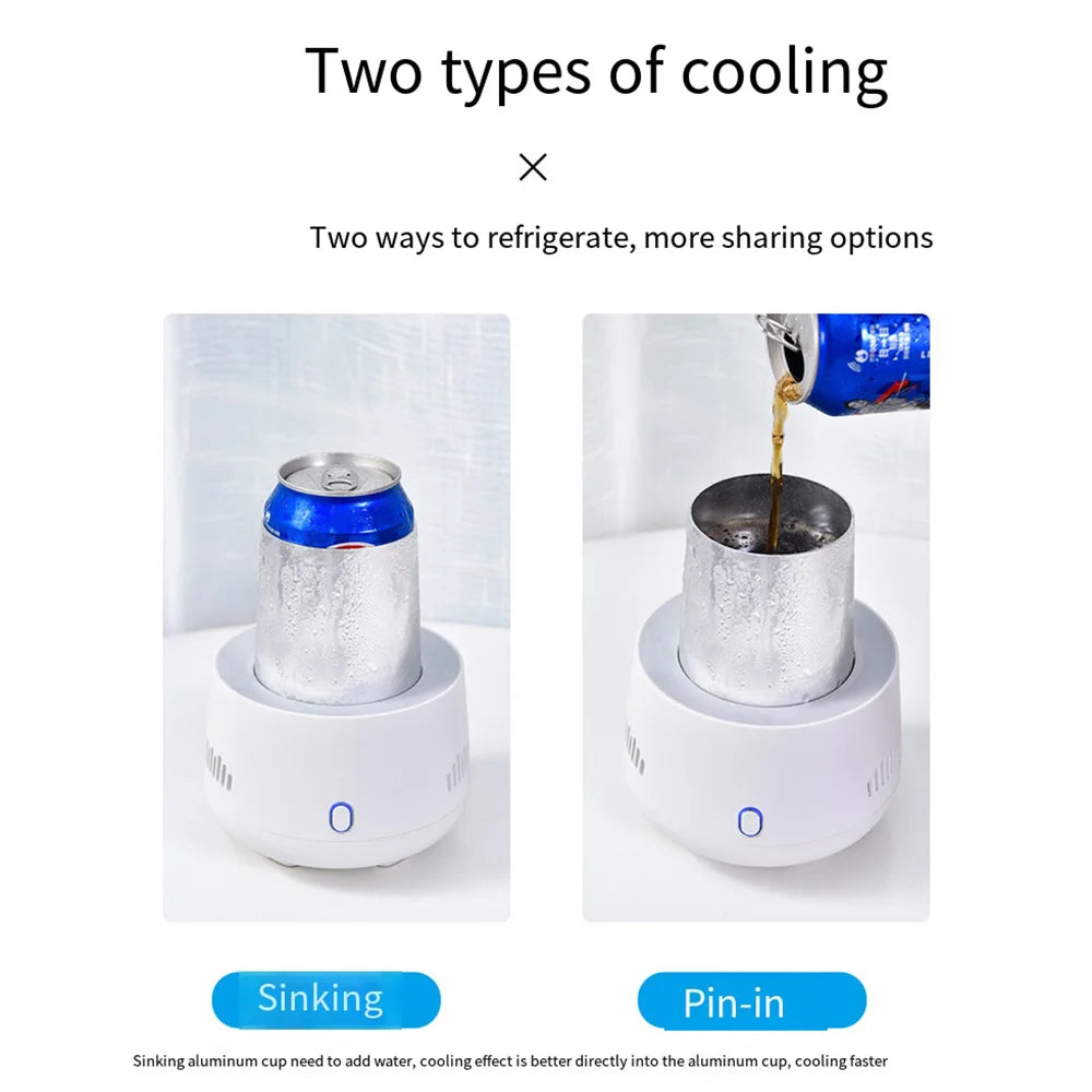 Mini Instant Electric Refrigeration Cooler USB Portable Fast Cooling