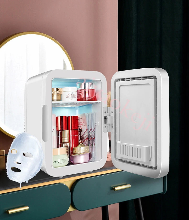 4L Mini Cosmetic Fridge Portable Beauty Refrigerator Makeup