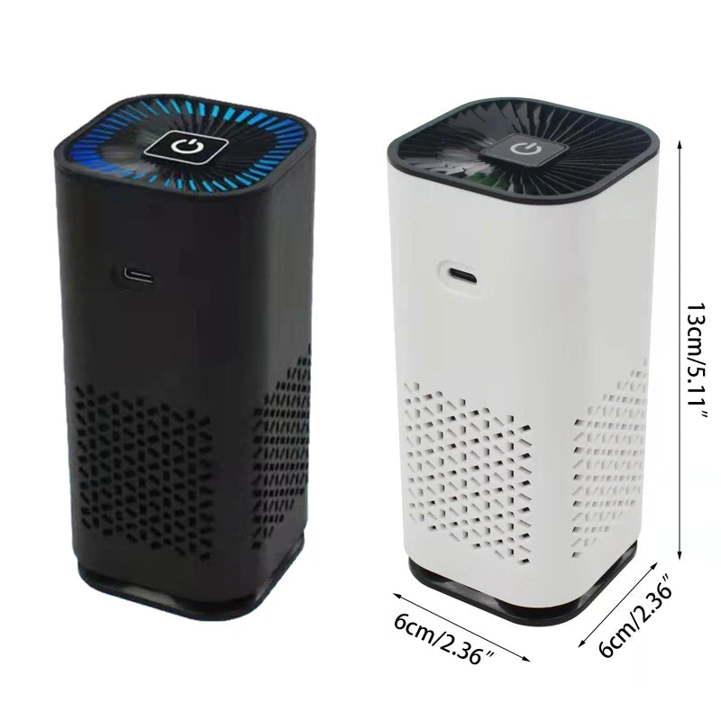 Mini Air Purifiers Negative Car Purifier with H13 HEPA True Activated