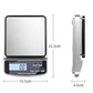 Waterproof Smart Kitchen Scale Digital Balance with Calibration Precision