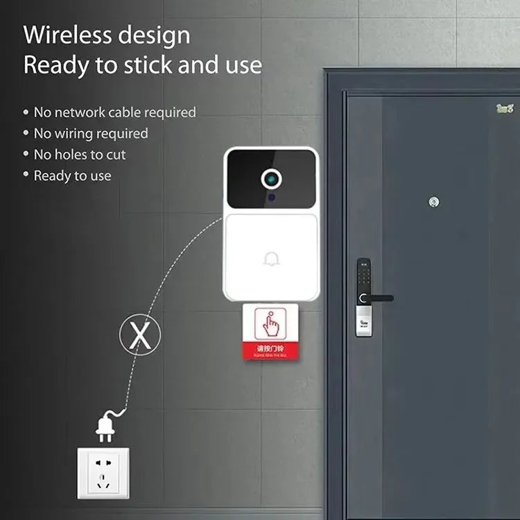 WIFI Video Doorbell Camera Wireless Night Vision Smart Home Security