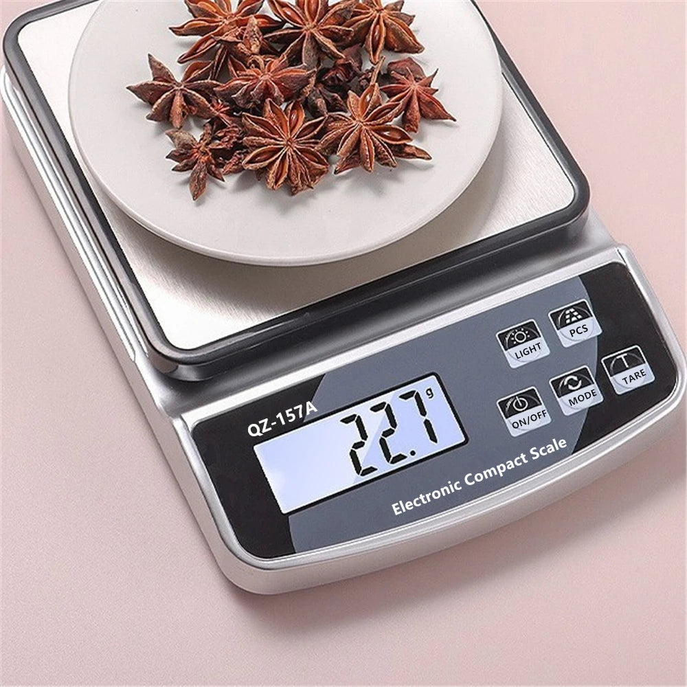 Waterproof Smart Kitchen Scale Digital Balance with Calibration Precision