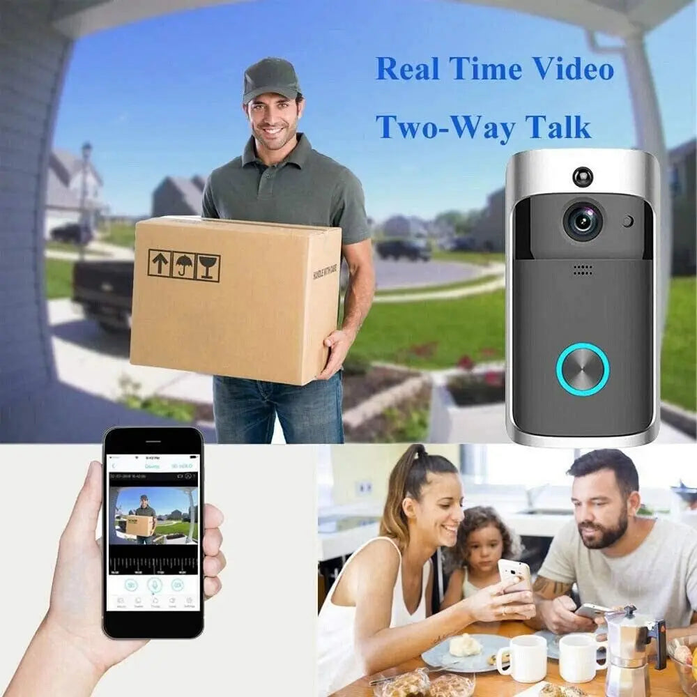 Video Intercom Doorbell Smart WiFi Video Doorbell Camera Night Vision